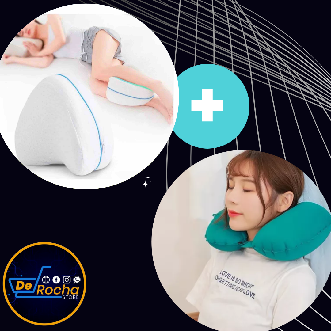 Combo Almohada viaje+ almohada piernas